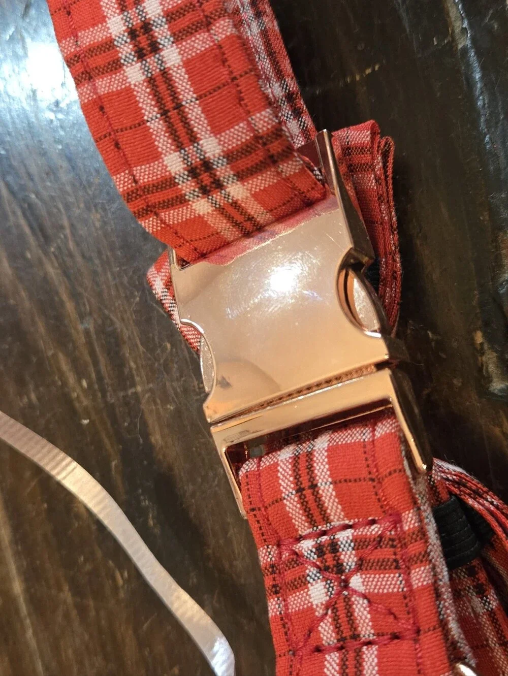 Plaid Bowtie Collar for Dogs - Size Large, Different Colors Available